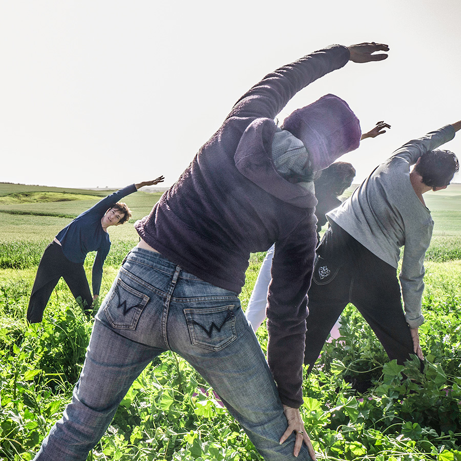 מתיחת בוקר בשדה שמורת פורה